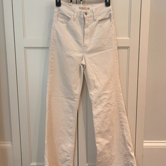 Levi Cream Ribcage Bell Cords, sz 26 - Picture 1 of 3